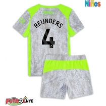 Camiseta Manchester City Tijjani Reijnders #4 Tercera Equipación para niños 2025-26 manga corta (+ pantalones cortos)